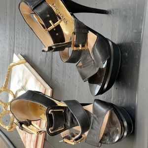 Michael Kors Black Leather Shoes